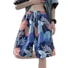 Shorts de Praia Masculino de Verão, Shorts Florais Finos, Tamanho Grande Solto Roupa de Dormir para Casa, Shorts de Cinco Pontos Casuais da Moda de Secagem Rápida
