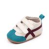 Zapatos de Entrenamiento Nuevos para Bebé de Primavera y Otoño, Zapatillas de Bebé Antideslizantes con Suela de Goma Suave, Zapatos Infantiles Casuales con Rayas Cruzadas de Moda