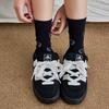 Calcetines Personalizados, Calcetines de Media Pantorrilla para Mujer, Tecnología Jacquard, 200 Puntos, Personalización Transfronteriza, Personalización para Comercio Electrónico, Diseño y Procesamiento de Muestras
