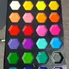 Conjunto de tinta aquarela com 28 cores, tinta semi-seca solúvel em água, presente ideal para o Dia das Crianças. Ideal para pintura em aquarela e arte com pincéis.