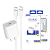 Carregamento Rápido Certificado 3C Protocolo Pd 20W Conjunto Adequado para Celular Iphone15 Cabo de Dados Tipo-C Cabeça Carregadora