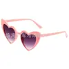 Nuevos lentes de sol en forma de corazón modernos lentes de corazón lentes de sol personalidad divertidos moda fiesta de cumpleaños