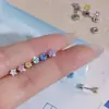 Aretes de Acero de Titanio con Estrella para Mujer, Aretes Pequeños Mini para Perforación de Oreja, Clavos para Hélice de Oreja, Lavables y Aptos para Dormir, Clavos de Aleación de Titanio para Oreja, Accesorios para Oreja