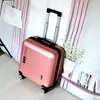 Maleta mini de tiro coreana de 18 pulgadas, caja de cabina de 20 pulgadas con ruedas universales y candado combinado, equipaje primera generación de pelo