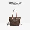 Bolsa Grande de Alta Qualidade Feminina Nova Bolsa Tote Estampada Retrô Bolsa de Mão para o Dia a Dia Bolsa de Ombro Leve 5022