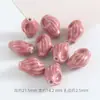 Accesorios para Joyería DIY Cuentas Cerámicas de Dibujos Animados Lindas Cuentas de Caracola con Agujero Recto Materiales Hechos a Mano Pulsera con Cuentas Stock Listo Lote