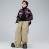 Roupas Infantis da Moda Street Dance Hip-Hop Jaquetas Descoladas para Meninos Calças Cargo Roupas Estilosas para Apresentações de Hip-Hop Infantil