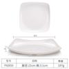Prato de melamina atacado imitação de porcelana louça de restaurante prato de plástico prato quadrado para cozinhar hotel prato frio acessórios para hot pot