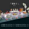 Estante de Exhibición de Mesa de Postres de Acrílico Boda Cena Fría Banquete Mesa de Descanso para el Té Bandeja para Snacks de Merienda de la Tarde Cristal