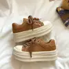 Zapatillas de plataforma retro con cuentas para mujer, nueva colección de otoño 2026, mocasines casuales versátiles, zapatos deportivos que aumentan la altura