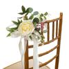 Flores Artificiales Europeas Estilo Bosque para Exteriores, Decoración de Bodas y Fiestas, Flores para Respaldo de Sillas Decorativas Reclinables, Plantas Verdes Frescas Imitación al por Mayor