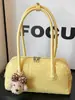 Bolsa de Almohada de Moda Retro Nueva Primavera y Verano Transfronteriza Bolsa Grande de Capacidad para el Brazo Bolso de Hombro Texturizado para Viajes Diarios Bolso para Mujer