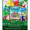 Conjunto de Balões de Aniversário Infantil para Crianças de 1 a 5 Anos, Suprimentos de Decoração para Cena de Festa, Conjunto Completo para Meninos e Meninas