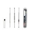Set de Tres Piezas de Cucharas Espirales para Oídos de Acero Inoxidable, Set de Herramientas para Limpieza de Oídos, Herramienta de Almacenamiento Esencial para la Limpieza Diaria de Oídos