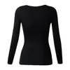Camiseta interior ultrafina 37 grados ropa interior térmica calefacción muscular base piel belleza traje ropa de otoño sin costuras pantalones rojo grande