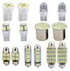 Juego de 14 luces LED para coche, T10, luz de lectura con doble punta, luz de matrícula, luz de interior