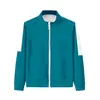 Suéter de otoño con cuello alto y cremallera para deporte (número nuevo) plano azul X-O