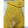Vestido Francês Lantejoulas Bordado Bolha Vestido de Casamento Tecido Renda Lantejoulas de Noiva Tecido Renda