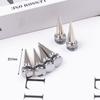 Gran oferta de zapatos con agujeros, cadena gruesa plateada DIY, accesorios vintage, decoración de flores para zapatos, hebilla de zapato punk desmontable, remache