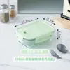 Lonchera recipiente para mantener la frescura lonchera rectangular trabajador de oficina caja para mantener la frescura caja de frutas para el hogar caja bento de vidrio lonchera para estudiantes