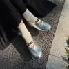 3591-1 Novo Estilo Couro Genuíno Bico Redondo Couro Macio Fashionável Couro Macio Macio e Confortável Sapatos Casuais para Mulheres