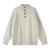 Bei Jie Roupa Masculina 2026 Outono Nova Chegada Gola Alta Suéter Estilo Old Money Masculino Tricô Grosso Roupa de Fora Solta