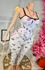 Pijama Feminino Outono 2025 Calça de Alça Estampada Slim Sexy Conjunto de Roupas para Casa Venda Quente na Amazon Europeia e Americana