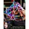 Accesorios para el Cabello de Halloween Transfronterizos Diadema Calabaza Murciélago Araña Sombrero de Mago Diadema de Malla Puesto del Mercado Nocturno Diadema Luminosa
