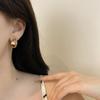 Pendientes de aguja de plata S925, pendientes redondos, elegantes pendientes de cruz de celebridades cibernéticas de Corea del Sur, nuevos pendientes de moda 2021.