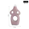 Estilo Nórdico Morandi Linhas Irregulares Textura de Borracha Esmalte Cerâmica Vaso Sala de Estar Sala de Jantar Armário de TV Decoração