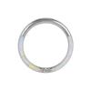 Anillo de nariz de ópalo elegante transfronterizo, anillo de acero inoxidable para tabique nasal, hueso de la oreja, clavo, perforación corporal con incrustaciones de diamantes