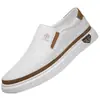 Zapatillas Blancas Primavera y Otoño 2026 para Hombre Joven Tendencia Zapatos sin Cordones Suela Suave Antideslizante Moda Deportivas Casuales