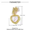 Moda Europeia e Americana Pérola Coração Trevo de Quatro Folhas Cobre Zircônia DIY Pingente de Colar para Mulheres Borboleta Cauda de Peixe Joia Pingente