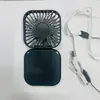 Ventilador de Mano Plegable de Escritorio Carga USB Escritorio Creativo Oficina Conveniente Bolsillo Exterior Ventilador Pequeño Mini