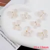 Pegatinas Planas de Flor de Acrílico con Puntos Transparentes, Mariposa, para Decoración de Fundas de Teléfono Hechas a Mano, Pasadores, Joyería
