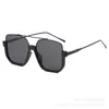 Nuevas Gafas de Sol Retro de Media Montura Doble Rayo Montura Grande Gafas de Sol de Celebridad de Internet para Fotografía Callejera Gafas de Sol Personalizadas de Alta Gama para Mujer