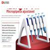 Pipeta Dalong Pipeta Manual de Canal Único Ajustável Pistola de Pipetagem Amostrador de Rastro Digital Contínuo Grande Capacidade