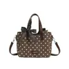 Bolso de mano de gran capacidad con lunares para mujer, nuevo bolso de hombro de moda 2026, bolso cruzado de nicho estilo coreano