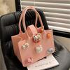 Bolso de fieltro nuevo y lindo, bolso de mano, bolsa de mamá de dibujos animados, bolsa de regalo, bolsa de compras de regalo, se puede añadir LOGOTIPO