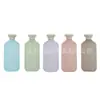 Botella de loción con tapa abatible de 300 ml de material de felpa PE con manchas, loción corporal, champú, gel de ducha, botella de loción, botella cosmética