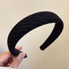 Estilo Coreano Nuevo Diadema Sencilla Elegante de Alta Gama de Tela Rayada con Esponja Moda Retro Fuera de lo Común Diadema de Presión para el Cabello para Mujer