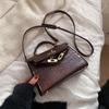 Bolsa Francesa Pequeña de Crowdsourcing para Mujer 2024 Nuevo Bolso Kelly Estampado de Piedra Vintage Bolso de Mano Vintage Bolso Cruzado de Moda