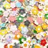 Atacado do Fabricante Pingentes de Liga Metálica em Pacotes de 20, 30, 50 Peças, Pingentes com Gotejamento de Óleo, Acessórios para Cabelo, Peças para Pulseira e Colar, Acessórios DIY, Flores
