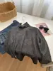 Camiseta de Manga Larga Rayada de Cuello Alto Engrosada de Piel de Conejo Sintética para Mujer, Camiseta Básica Suave y Cálida Versátil de Invierno, En Stock para Transmisión en Vivo