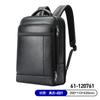 Mochila de Negocios Nueva, Mochila de Viaje de Cuero Genuino, Mochila Multifuncional USB para Computadora, Bolso Grande de Capacidad para Hombre, Marca Bo