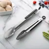 Ponto de fábrica cozinha espessado aço inoxidável pegador de comida pegador de comida pegador de churrasco pegador de pão pegador de bife pegador de almôndega