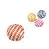 Bola de Sisal Popular da Amazon de 4cm que Faz Som, Brinquedo Interativo para Gatos Resistente a Arranhões, Atacado de Brinquedos para Pets em Estoque