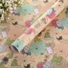 Versión coreana de pequeñas cajas de regalo con flores frescas y pequeñas, papel de regalo DIY de alto sentido, embalaje de regalo al por mayor