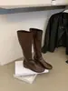 Botas altas de tacón alto versátiles y elegantes de estilo coreano para mujer, colección de otoño/invierno 2026 de moda, botas altas adelgazantes y versátiles