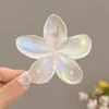 Pinza para el Cabello Transparente Colorida Versátil Estilo Hada Frangipani Popular Transfronteriza Europea y Americana para Cola de Caballo Accesorio para el Cabello para Mujeres